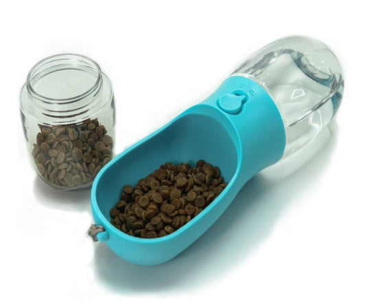 Borraccia portatile 2 in 1 per cani e gatti - idratazione in viaggio