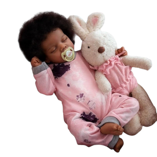  Bambola reborn femmina 43cm ultra realistica corpo morbido