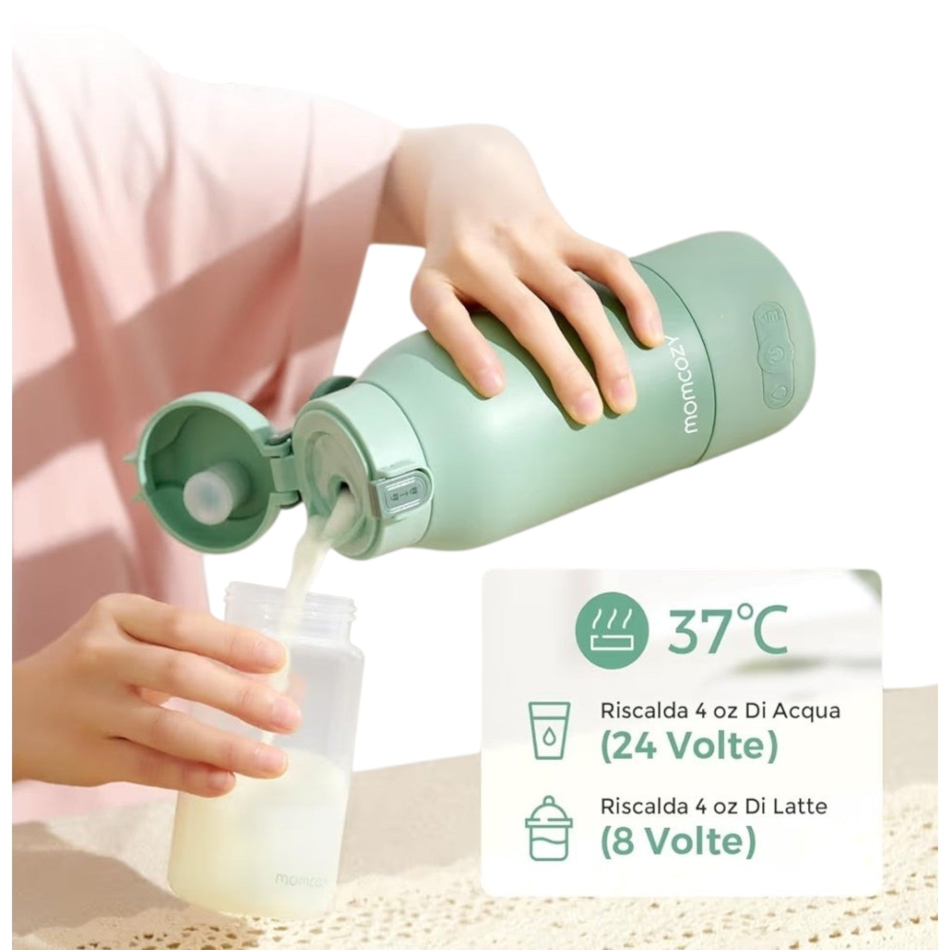 nuvita scaldabiberon portatile confronto con Momcozy