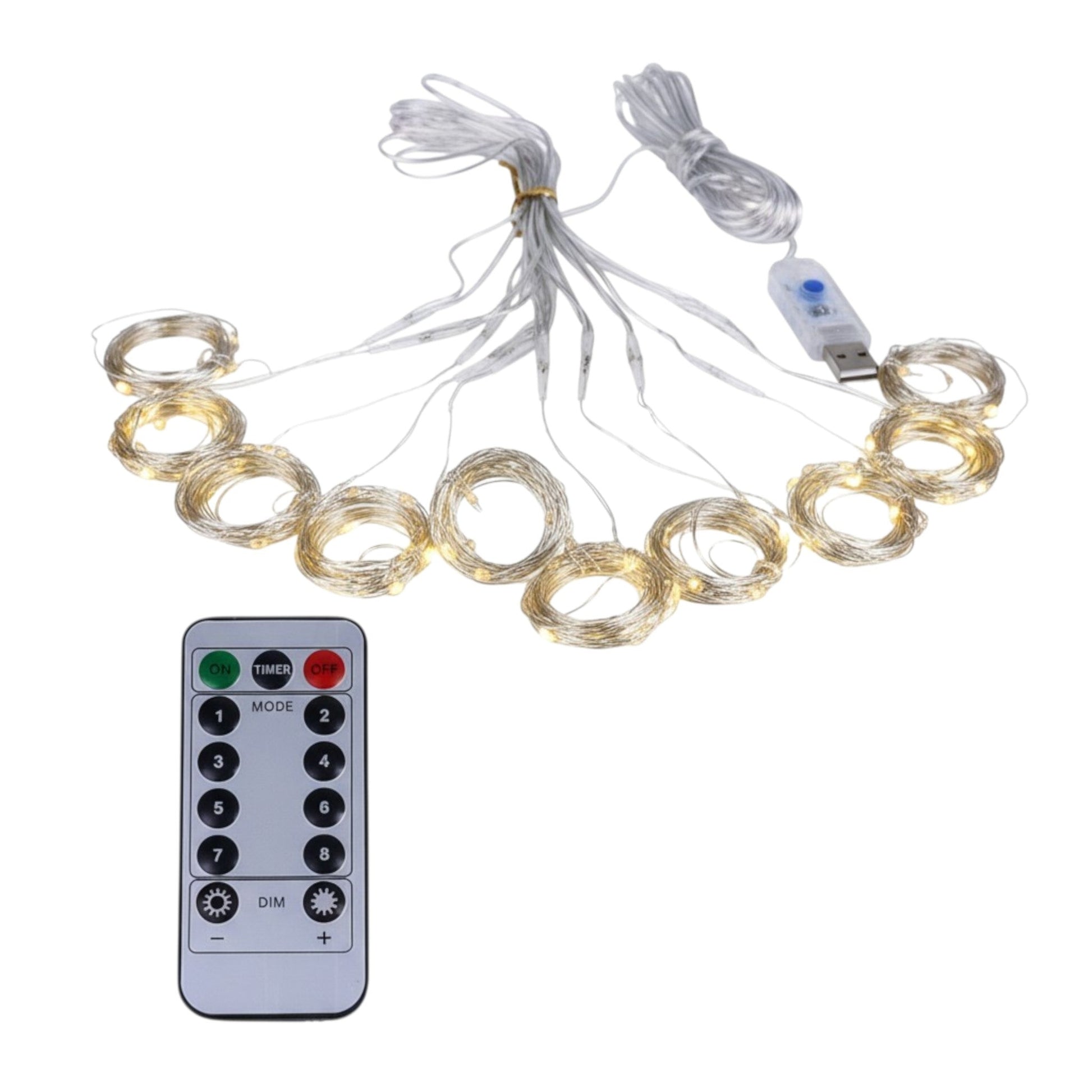 Luci natalizie tenda LED impermeabile IP44 uso esterno interno
