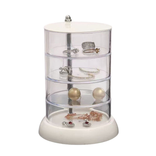  Organizer gioielli rotante 5 livelli trasparente 360 gradi