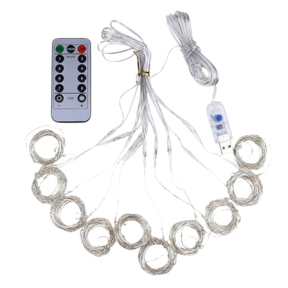 Tenda luminosa 300 LED 3x3 metri bianco caldo decorazioni natale